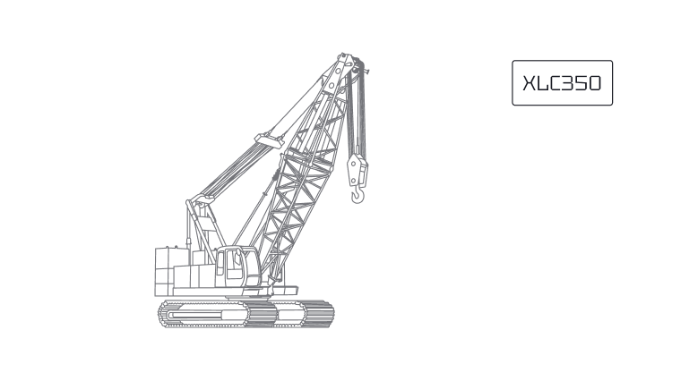 Гусеничный кран XCMG XLC350